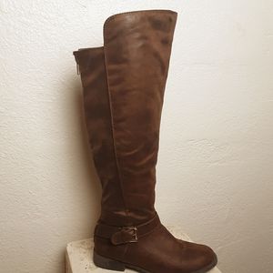 JustFab Burnished Brown Boots Sz8.5